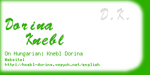 dorina knebl business card